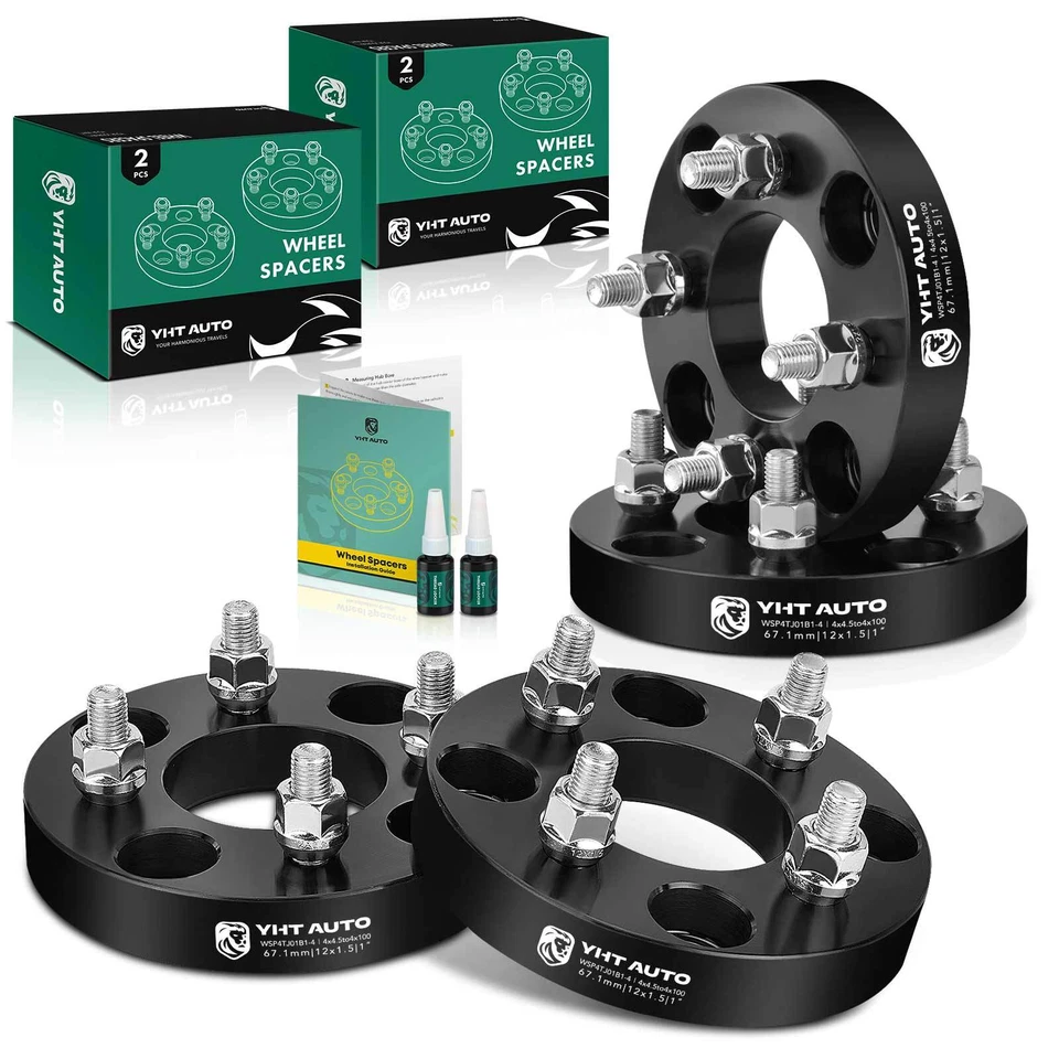 Adaptador de rueda 4 x 4,5" a 4x100 mm M12x1,5 67,1 mm 1" para Honda Toyota Ford Foto 1 de 4