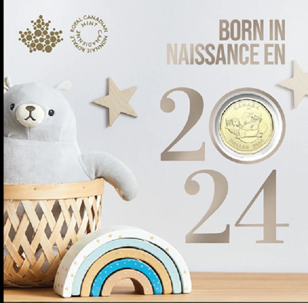 2024 Canada Royal Canadian Mint New Baby Gift Set 5 Coins Nickel to Toonie UNCRJ - Image 1 of 1