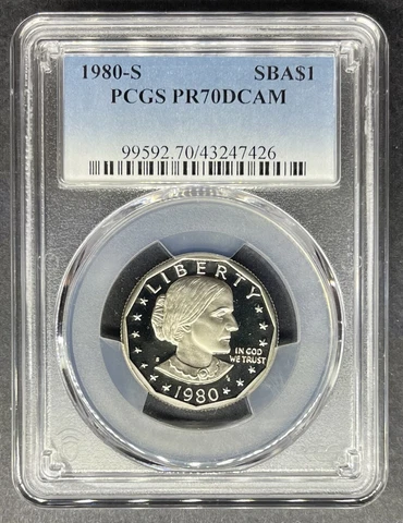 1980-S Proof Susan B Anthony Dollar PCGS PR-70 DCAM, Buy 3 Items, Get $5 Off! Cover