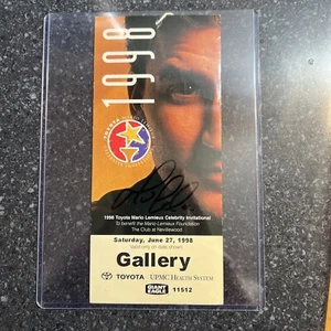 HOCKEY GREAT MARIO LEMIEUX signed Gallery Ticket! JSA COA! Pittsburgh Penguins - Picture 1 of 2