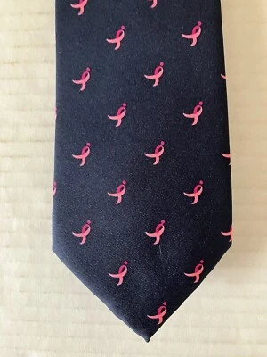 Knots For Hope 男式领带聚酯纤维 Susan G. Komen 粉色丝带 57 — 第 1/4 张图片