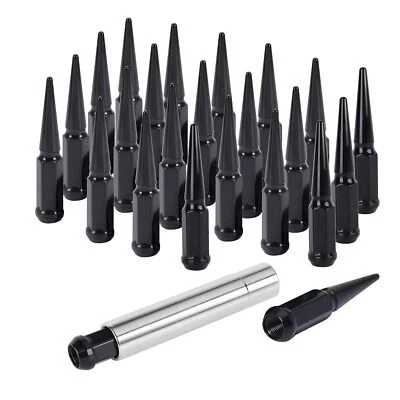 M14X1.5 SPIKE LUG NUT W/ KEY FITS 1999-2022 Chevrolet Silverado 1500 15-22 F-150 - Image 1 of 4