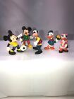 5 Walt Disney Productions Pvc Figures Mickey Goofy Donal Daisey