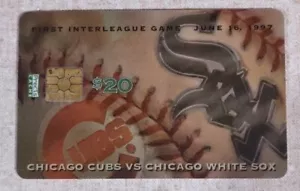 1997 Interleague Comiskey Park $20 Concession Card Chicago White Sox Cubs IF - Picture 1 of 2