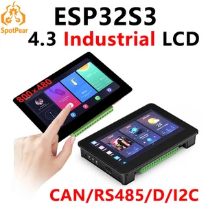 ESP32 S3 Touchscreen Display Board, 4.3Inch (B) 800X480 , Sensor CAN I2C RS485 - Picture 1 of 8