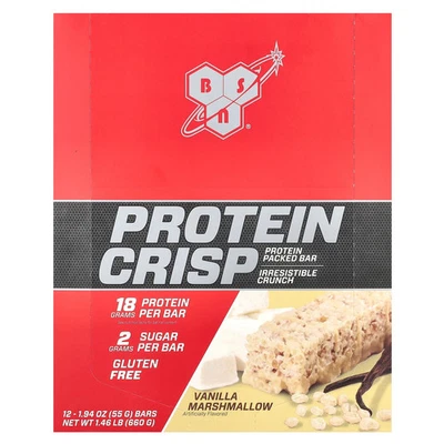 Protein Crisp, Vanilla Marshmallow, 12 Bars, 1.94 oz (55 g) Each - Image 1 of 4