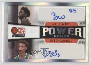 2021-22 Leaf Pro Set Power Combos Dual Zaire Wade Dyson Daniels #PC-12 Auto - Picture 1 of 3