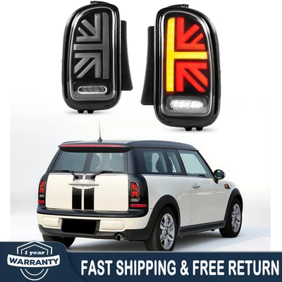 Smoked LED Tail Lights for 2007-2014 Mini Clubman R55 Sequential Turn Signals - Image 1 of 4