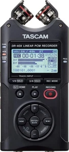 Tascam DR-40X Four-Track Digital Audio Recorder and USB Audio Interface, Black - Picture 1 of 4