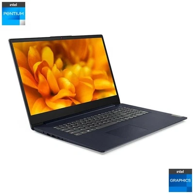 Lenovo IdeaPad 3 17.3" Laptop: Pentium Gold, 8GB RAM, 256GB SSD, Warranty VAT - Image 1 of 4