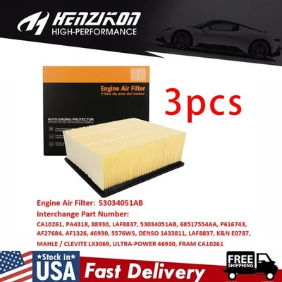 Filtro de aire*3 piezas para Dodge Ram 2500 y 3500 2007-2020 con Cummins 6,7 L diésel nuevo Foto 1 de 4