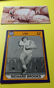 1990 Collegiate Collection LSU Tigers # 141 Richard Brooks
