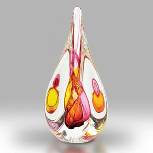 Nobile Glassware Rubingold Trio Kristall Briefbeschwerer - Bild 1 von 1