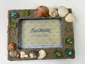 Sea World Photo Frame Collection 4”x6” Beach Theme Frame With Shells - Picture 1 of 9