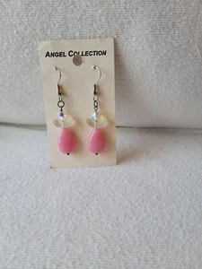 Angel Collection Pink Quartz Earrings, pierced - Picture 1 of 1