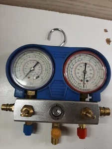 Air Conditioner Brass Manifold Gauge Set Installation Refrigerant System  - Picture 1 of 6
