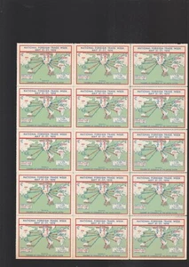 NATIONAL FOREIGN TRADE WEEK MAY 21-27, 1939, 2 CLEAN SHEETS OF 25 STAMPS - Picture 1 of 2
