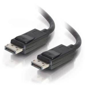 C2G 10m DisplayPort Cable with Latches 8K UHD M/M - 4K - Black 84405 - Picture 1 of 2