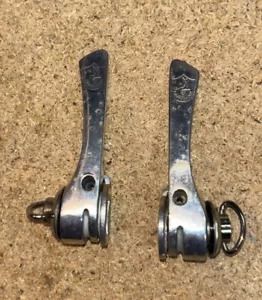 Vintage Campagnolo C-RECORD Downtube Friction Shifters , Campy 1st Generation - Picture 1 of 5