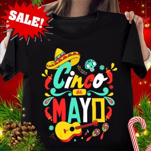 Cinco De Mayo tee Fiesta Mexican Mexico 5 de Mayo T-Shirt (1) - Picture 1 of 7
