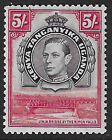 Kenya, Uganda & Tang. (K.U.T.) 1938-44 5S Black And Carmine, Three - 40535