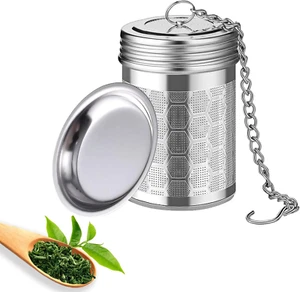 Coladores infusores de té para té suelto, filtro difusores de té de acero inoxidable 304 wi - Imagen 1 de 7