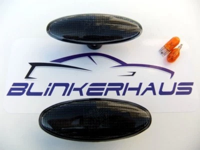 SMOKED Jaguar S-Type R XK 8 XKR Convertible XJ X350 Side Repeaters Indicators - Image 1 of 4