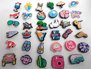 35pc Lot Shoe Charms for Crocs Clogs: Summer Beach Vibes - Picture 1 of 3