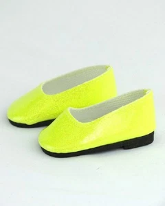 Doll Clothes 18" Shoes Yellow Sparkle Fits American Girl Dolls - Picture 1 of 2