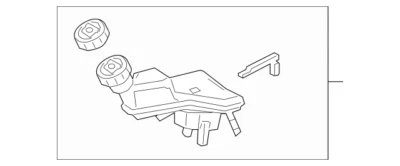 Reservatório mestre de freio Mercedes Benz CLA 45 35 AMG CLA250 2020-2023 1774304300 - Imagem 1 de 3