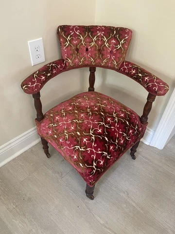 Corner Victorian Chair Cover