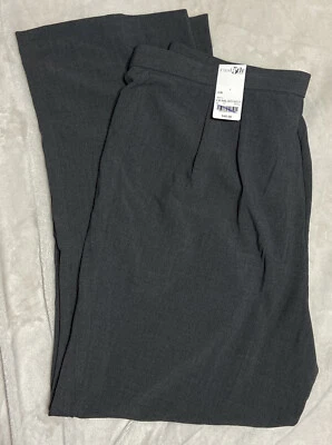 East 5th~Mujer~Pierna Recta~Gris Carbón~Talla 16W~Pantalones de Vestir-NUEVO CON ETIQUETAS Foto 1 de 4