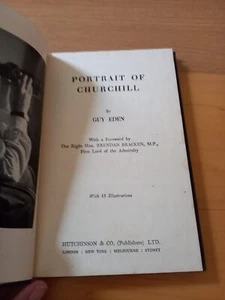 Portrait of Churchill by Guy Eden Hardback - Picture 1 of 8