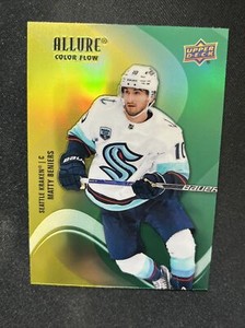 22-23 Allure Hockey Rookie Color Flow Yellow-Green SF-5 Matty Beniers