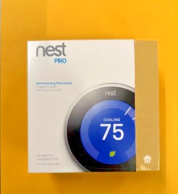 Nest Pro 3rd Generation Learning Thermostat Stainless Steel T3008US 854448003884 - Image 1 of 4