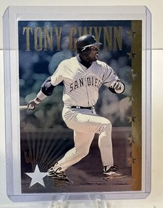 1995 Donruss #3 Gold Leaf Star Tony Gwynn 02573/10000