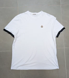 Camiseta Moncler Manga Logo Apliques Algodón Blanca - XXL - Precio de venta sugerido por el fabricante 210 GBP - Imagen 1 de 12