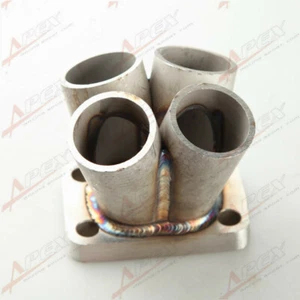 4-1 4 Cylinder Manifold Header Merge Collector Stainless Steel T25 T28 Flange - Picture 1 of 5