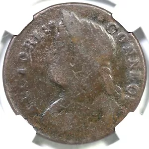 1787 M 31.1-gg.1 R-3 NGC F 12 Connecticut Colonial Copper Coin - Picture 1 of 3