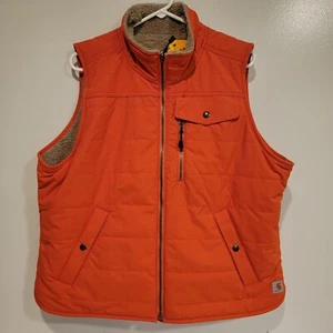 Carhartt Wendeweste Damen XL orange Utility Sherpa gefüttert Rain Defender - Bild 1 von 10