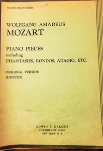 Kalmus Piano Series - Wolfgang Amadeus MOZART - piano music VTG - Picture 1 of 9