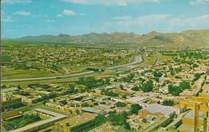 Juarez Chih Mexico Aerial View Downtown Chrome Postcard - Picture 1 of 2