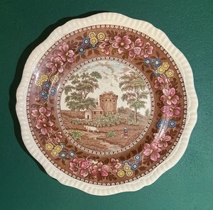 Copeland Spode Delft 10,5" Speiseteller - English Stone Castle - sehr schön! - Bild 1 von 4