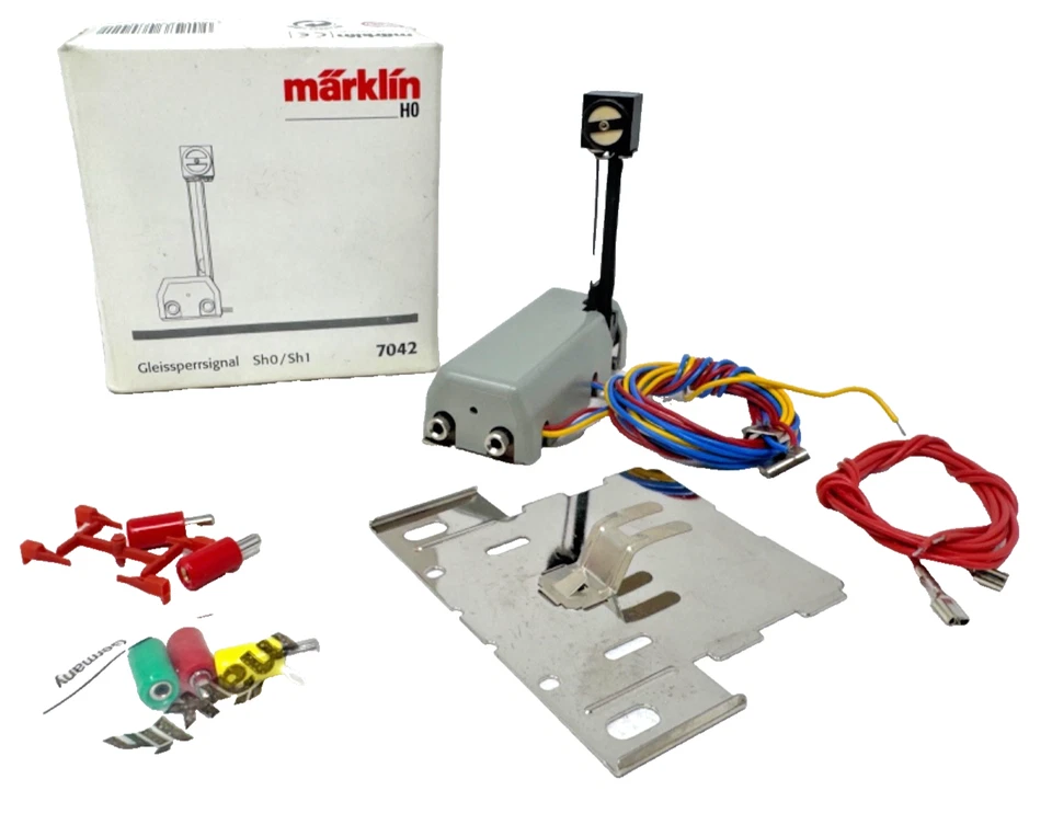 Märklin H0 7042 Gleissperrsignal Signal Sperrsignal - H0 HO 1:87 in OVP - Bild 1 von 4
