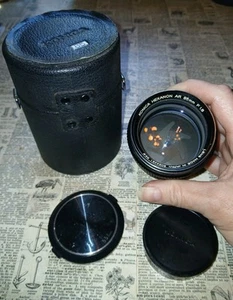Konica AR Hexanon Objektiv 85 mm f/1,8 mit Schutzkappen und original Etui - Bild 1 von 20