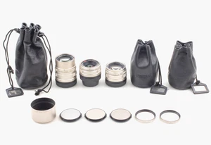 [MINT] Contax Carl Zeiss 28mm 45mm 90mm 3 Lenses for G1 G2 From JAPAN - Picture 1 of 15