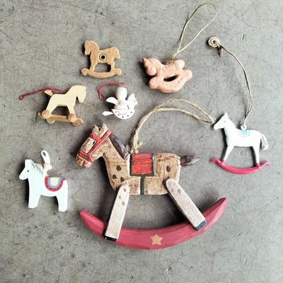 Schaukelpferdchen Pferde Weihnachtsdeco Anhänger - Bild 1 von 4