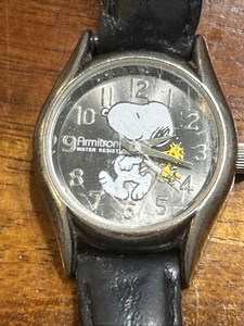 Orologio Vintage Peanuts Armitron Snoopy Con Woodstock Funzionante Ottimo! - Foto 1 di 3