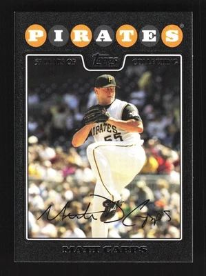 Matt Capps Pittsburgh Pirates Topps 2008 Black #201 SN /57 - Image 1 of 2