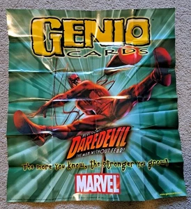 Vtg 2003 Marvel Genio Cards CCG/TCG 18x20 DAREDEVIL Poster! RARE - Picture 1 of 3